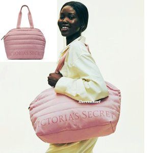 {Victoria's Secret} PINK Quilted Nylon Duffle Bag - Weekender - XL Travel Bag